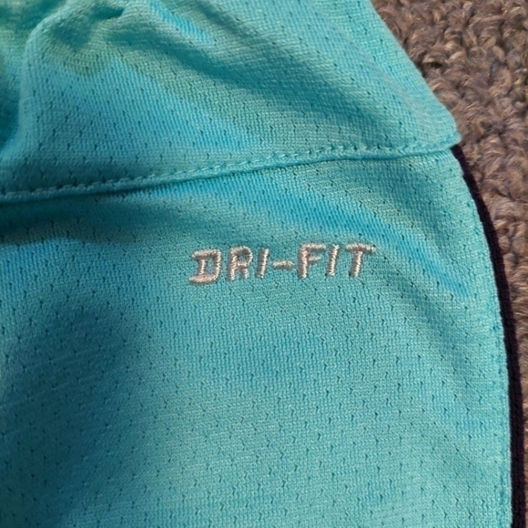 Nike Women's Athletic Shorts - Aqua and Black - Picture 4 of 5